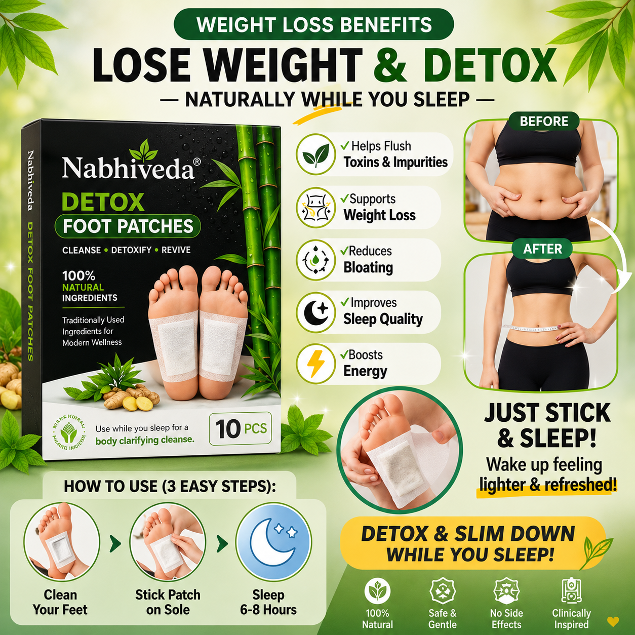 Overnight Wellness Foot Patch™ (Rs100 Off on Prepaid Order)