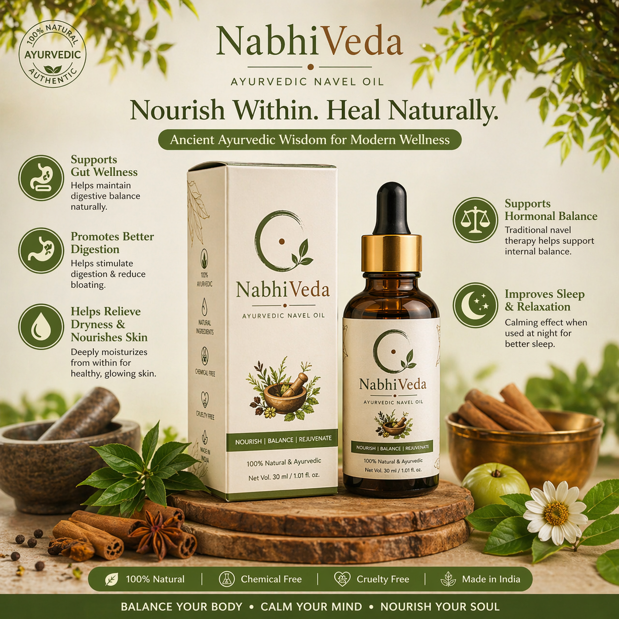 Nabhiveda Navel Oil